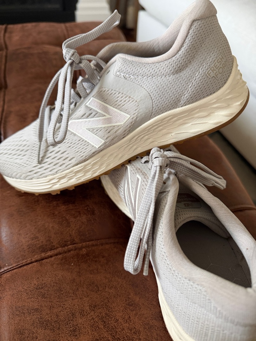 New Balance Lightweight Running Shoes in Light Beige